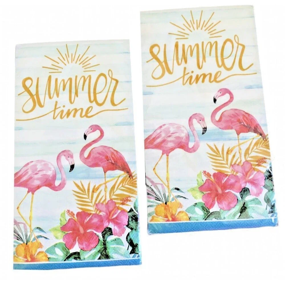 Nantucket flamingo set